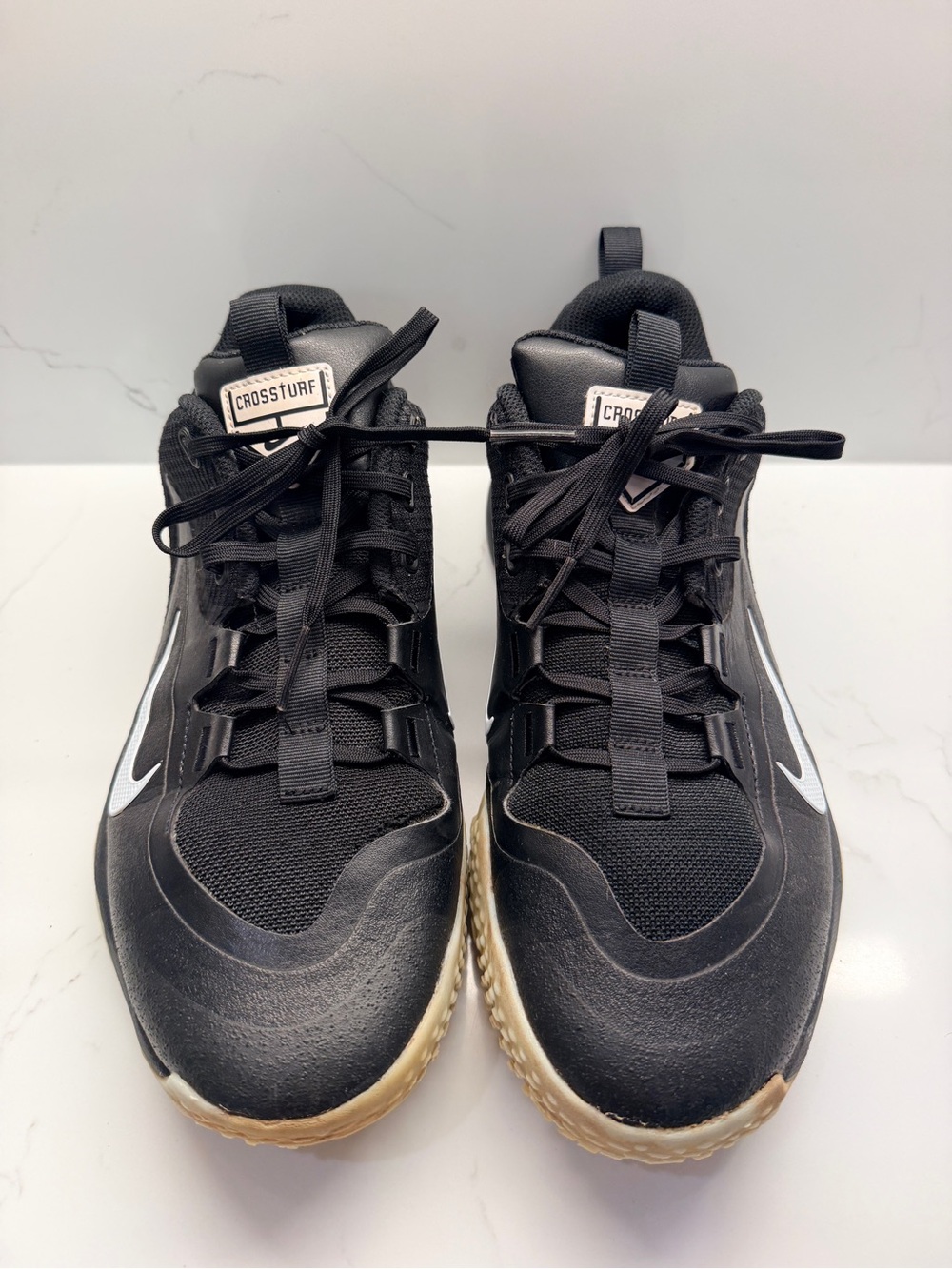 Nike Cross Turf Baseball Training Shoes โ Menโs 11 Black & White